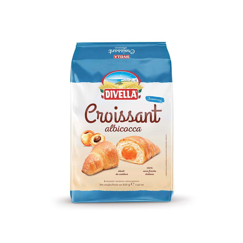 Apricot Croissants 5 Pcs Divella