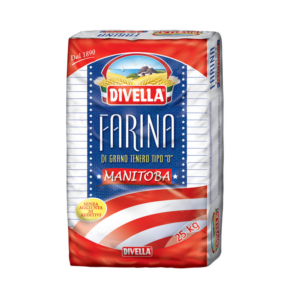 Farina 0 Manitoba 25 Kg Divella