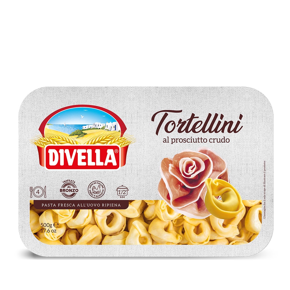 Bronze Extruded Tortellini with Ham 500g