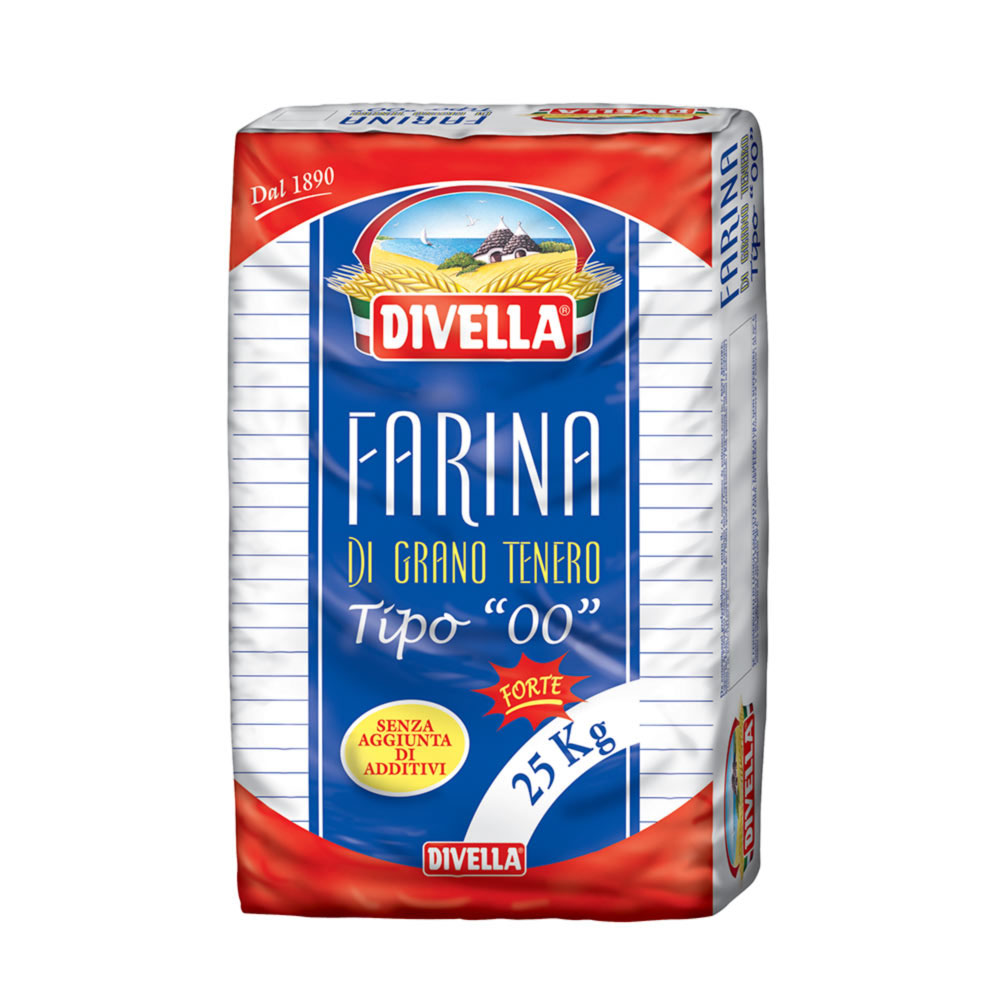 Flour Type 00 Strong 25 Kg - Divella